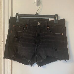 American Eagle Black Denim Shorts